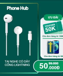Tai Nghe Có Dây, Jack Lightning Độ Dài 1,2m